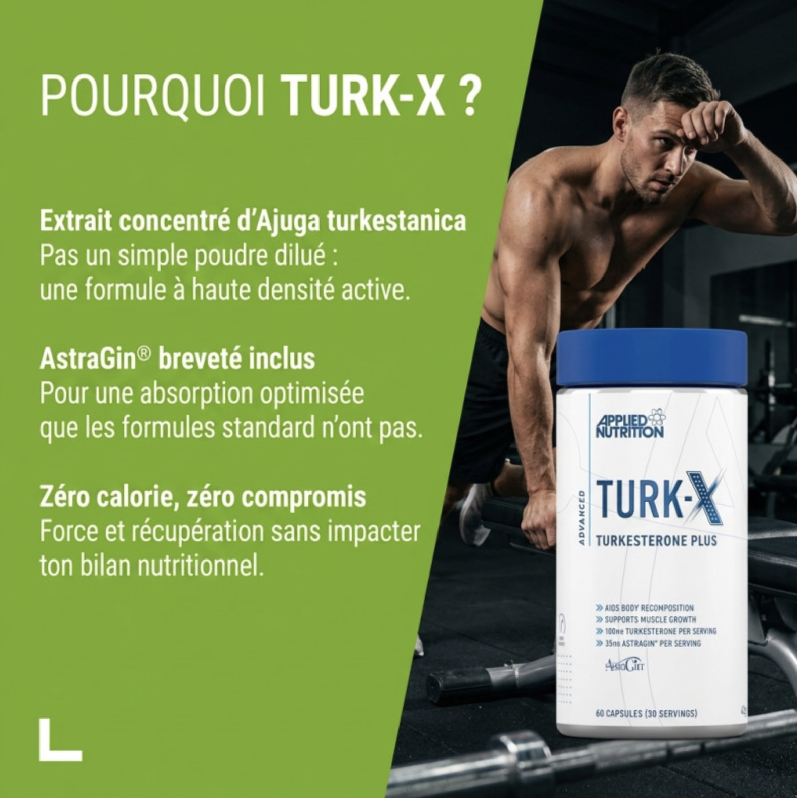 Turk-X – 60 Gélules – Applied Nutrition Turk-X – 60 Gélules – Applied Nutrition