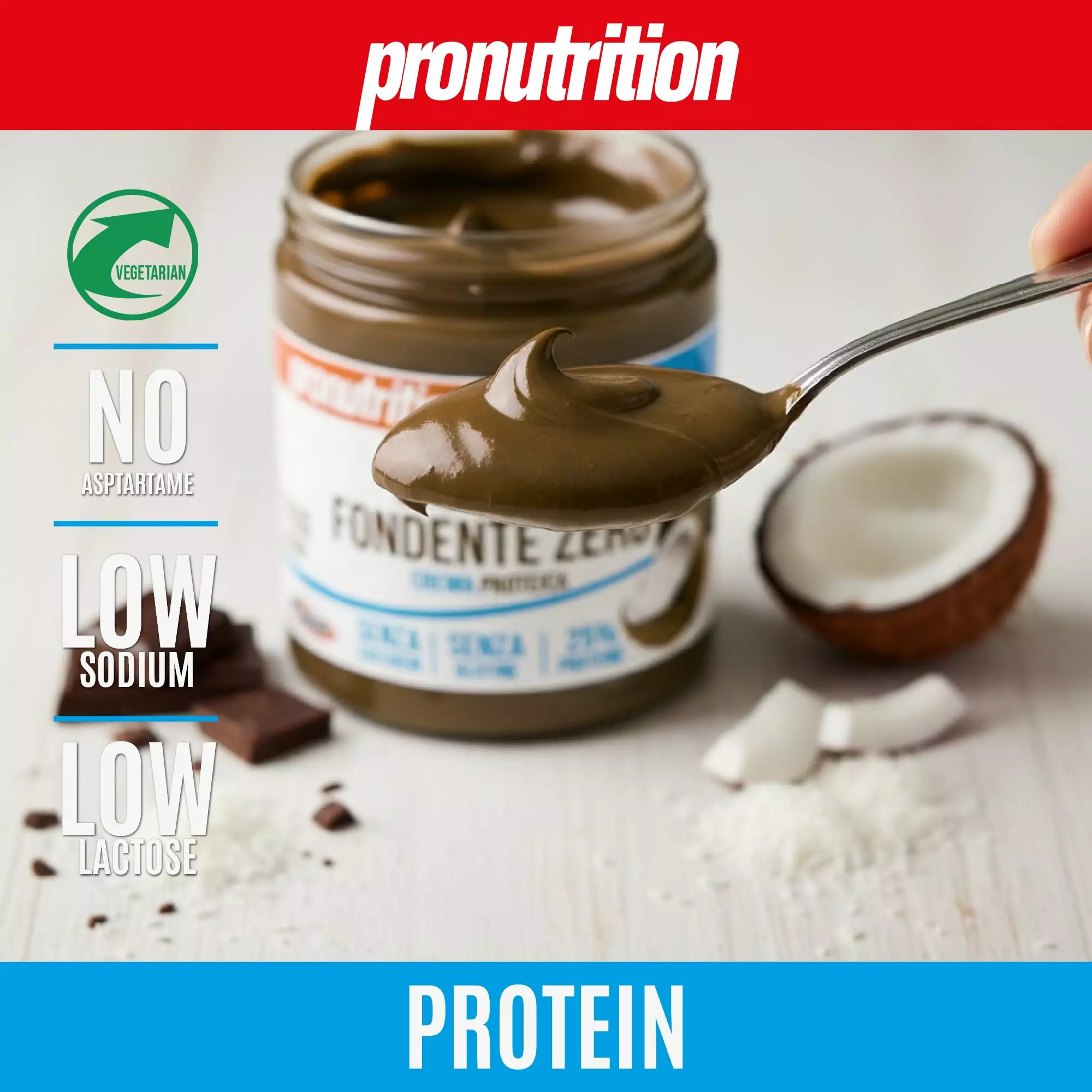 Crema Proteica Fondente Zero – Coco – 350g – ProNutrition Crema Proteica Fondente Zero – Coco – 350g – ProNutrition