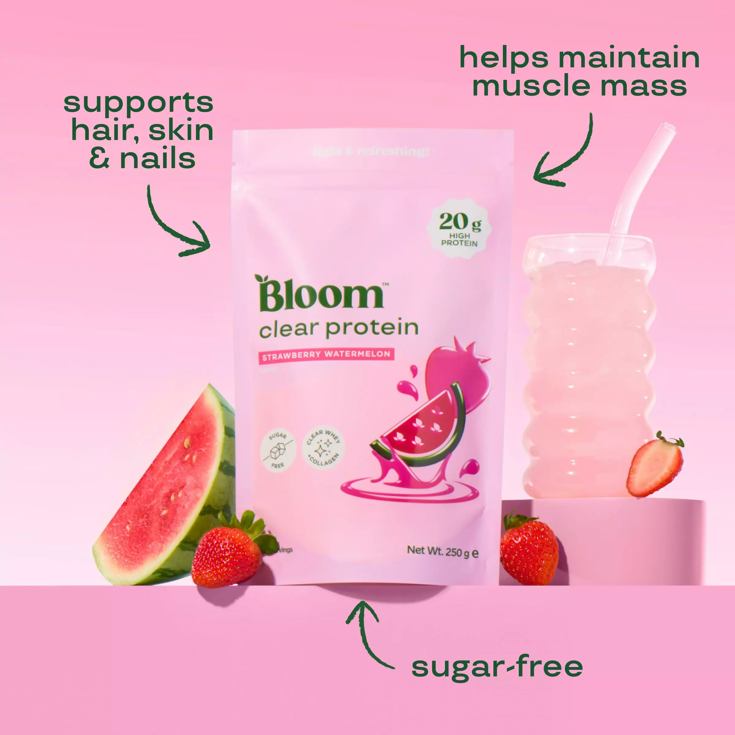 Clear Protein Collagen – 250g – Bloom Clear Protein Collagen – 250g – Bloom