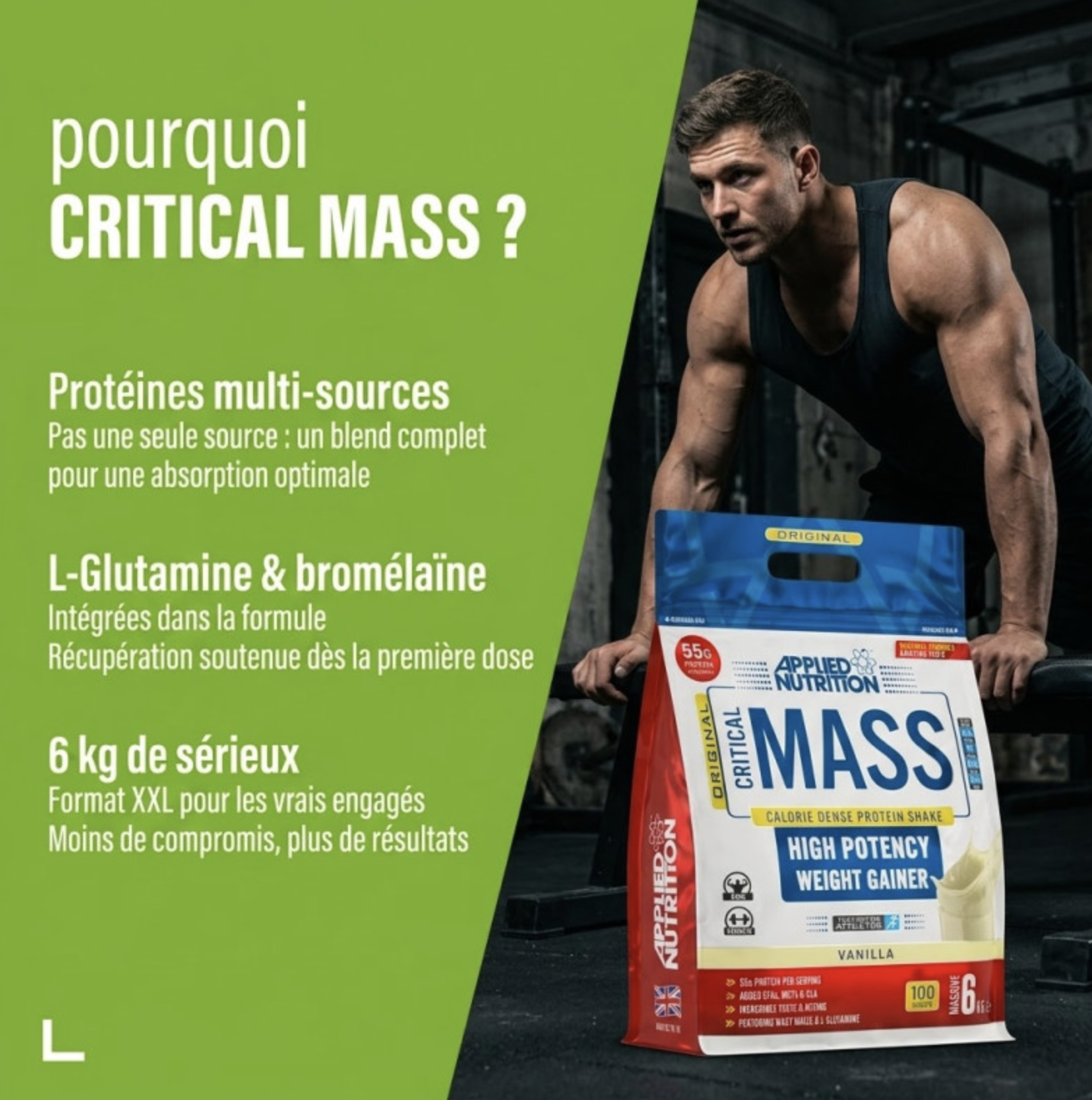 Critical Mass Original – 6Kg – Applied Nutrition Critical Mass Original – 6Kg – Applied Nutrition