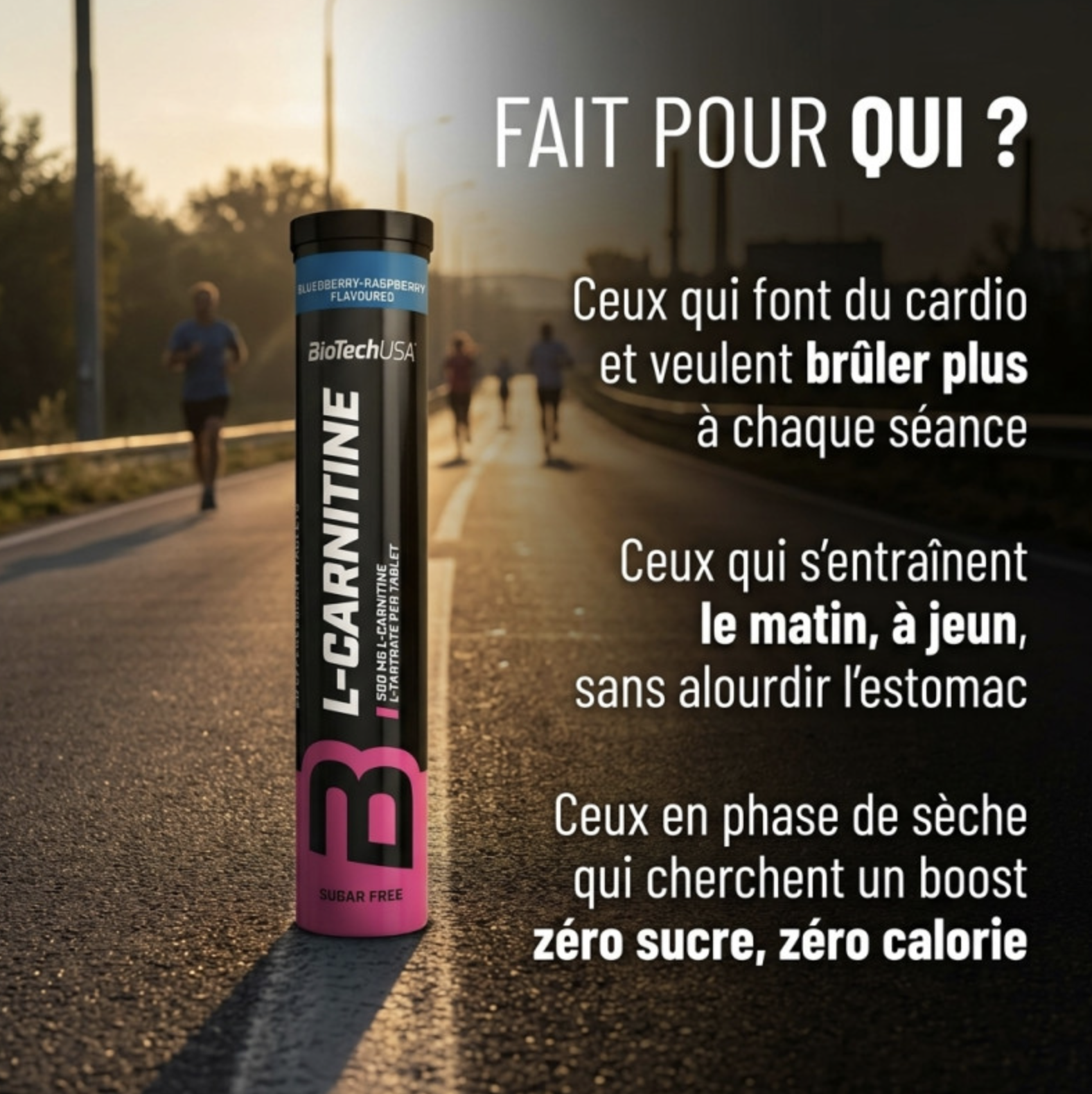 L-Carnitine Effervescente – 20 Comprimés – Biotech USA L-Carnitine Effervescente – 20 Comprimés – Biotech USA