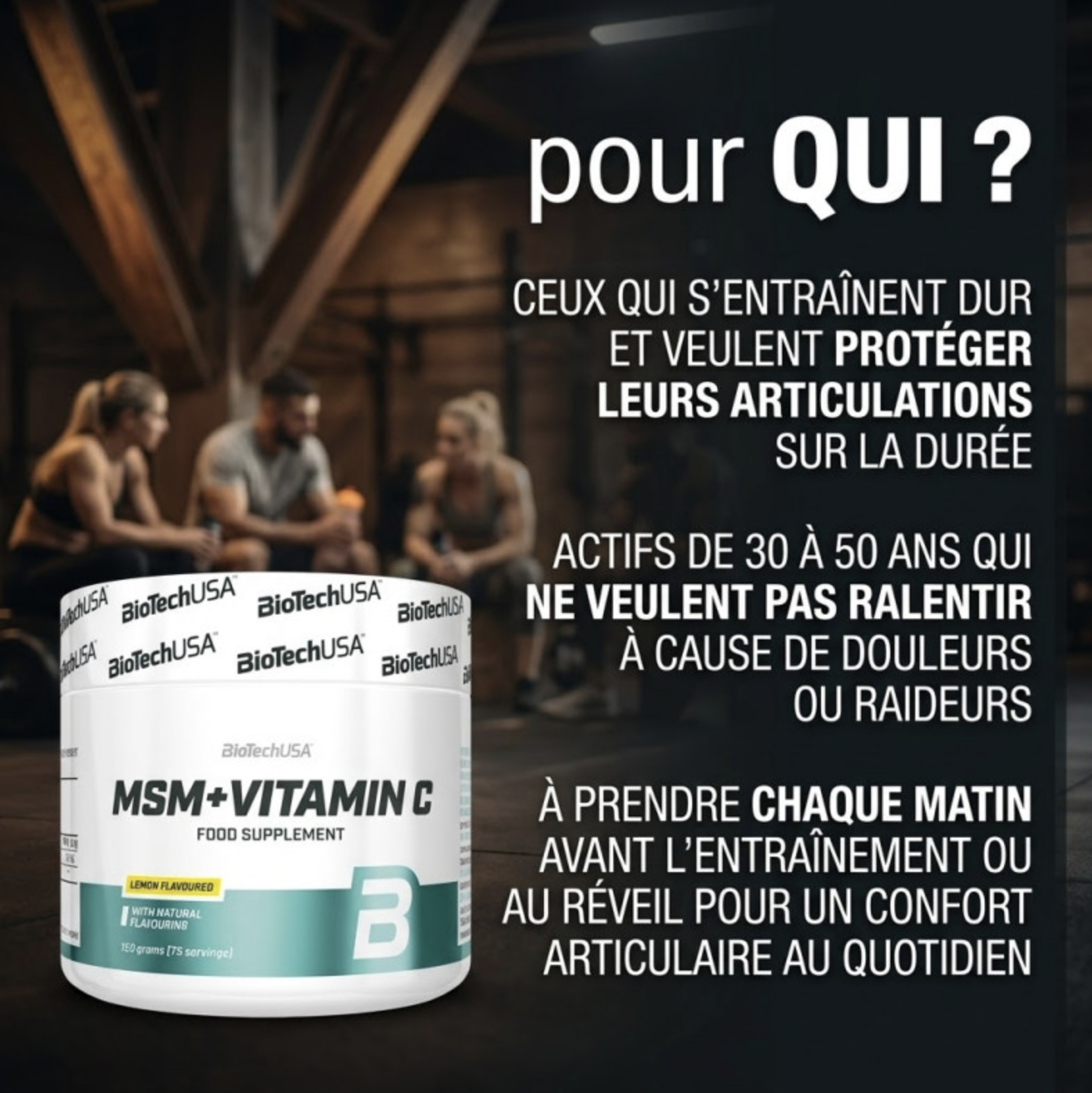 MSM + Vitamin C – 150g – Lemon – Biotech USA MSM + Vitamin C – 150g – Lemon – Biotech USA