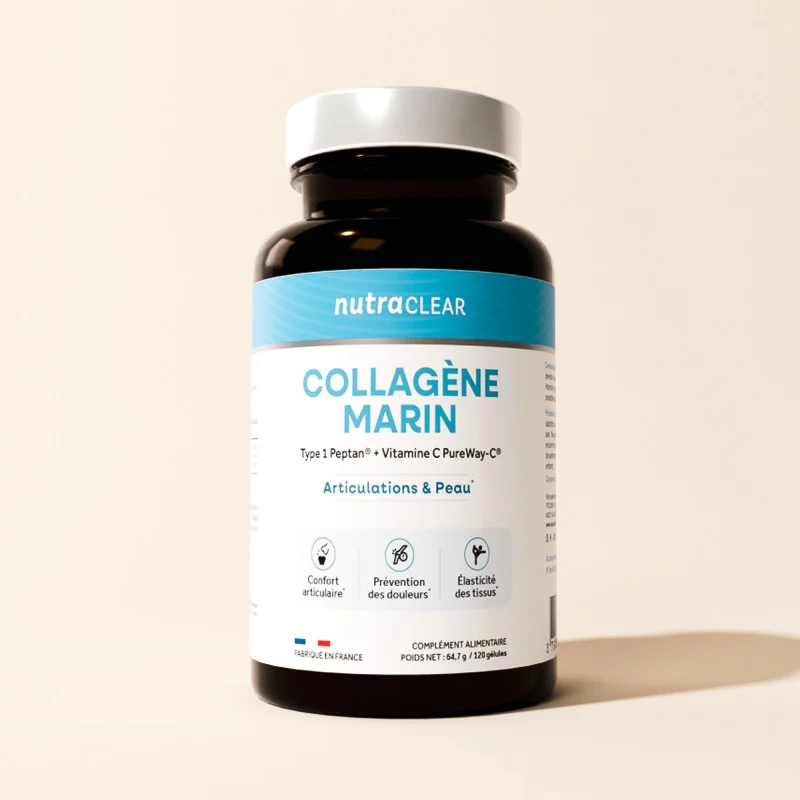 Collagène Marin Peptan – 120 gélules – NutraClear Collagène Marin Peptan – 120 gélules – NutraClear