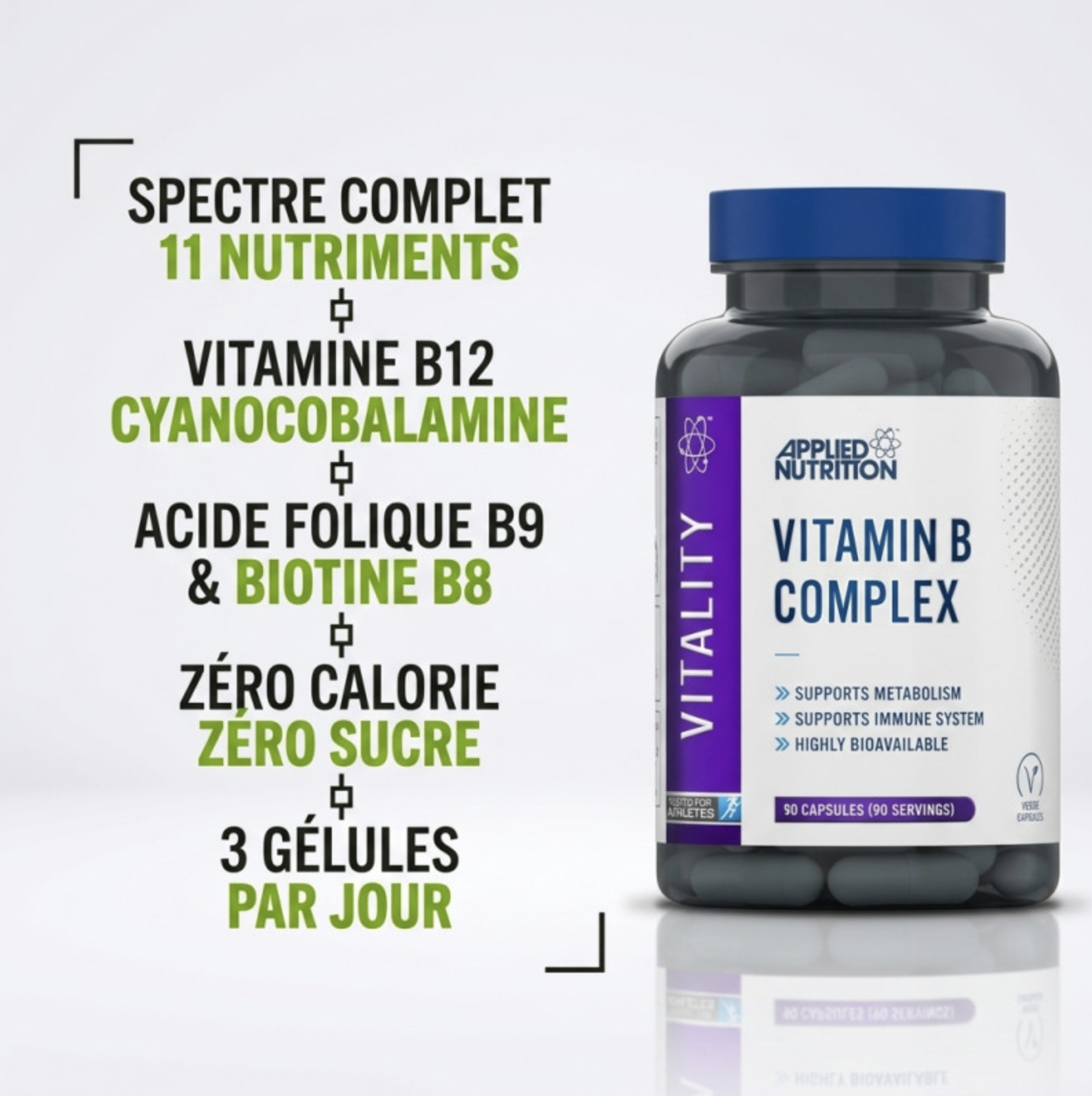Vitamin B Complex – 90 Gélules – Applied Nutrition Vitamin B Complex – 90 Gélules – Applied Nutrition