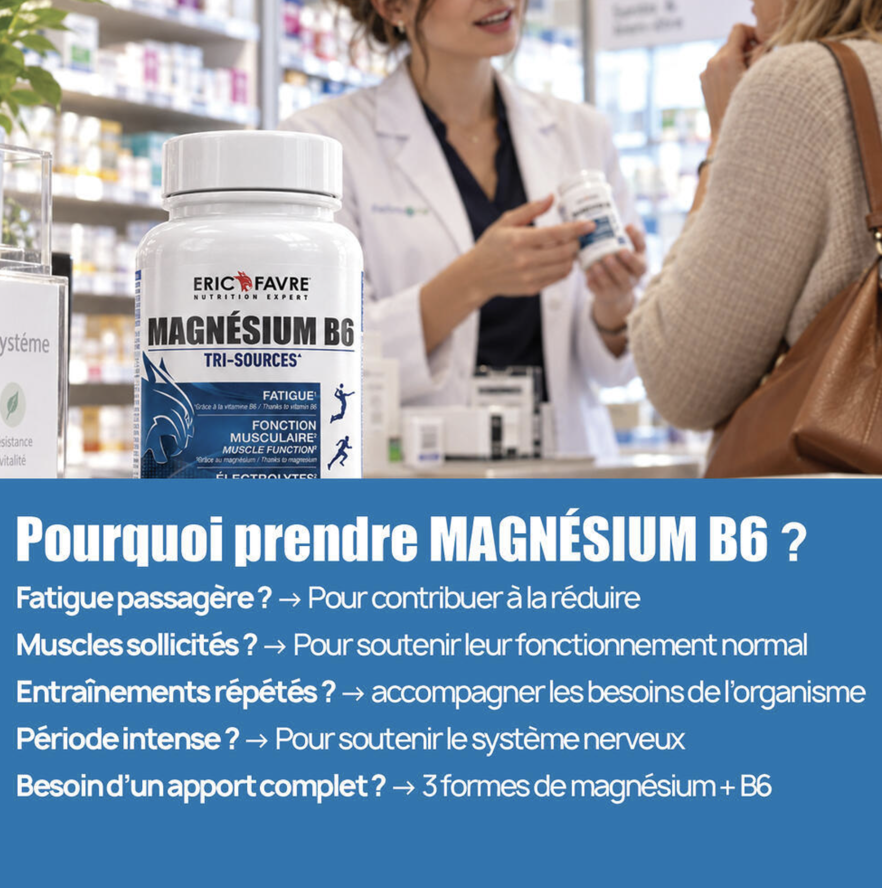 Magnesium B6 – 60 Gélules – Eric Favre Magnesium B6 – 60 Gélules – Eric Favre