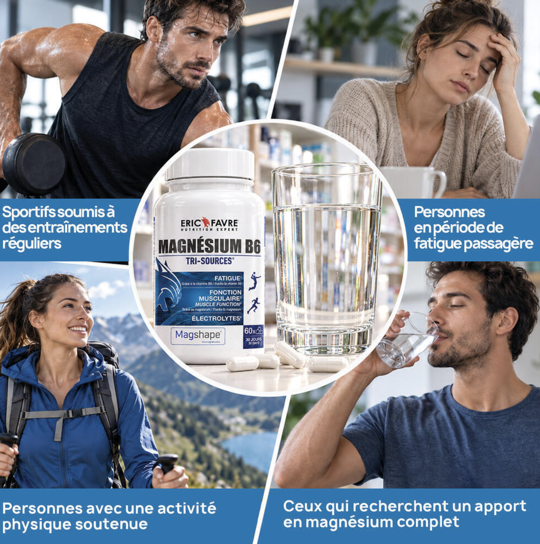 Magnesium B6 – 60 Gélules – Eric Favre Magnesium B6 – 60 Gélules – Eric Favre